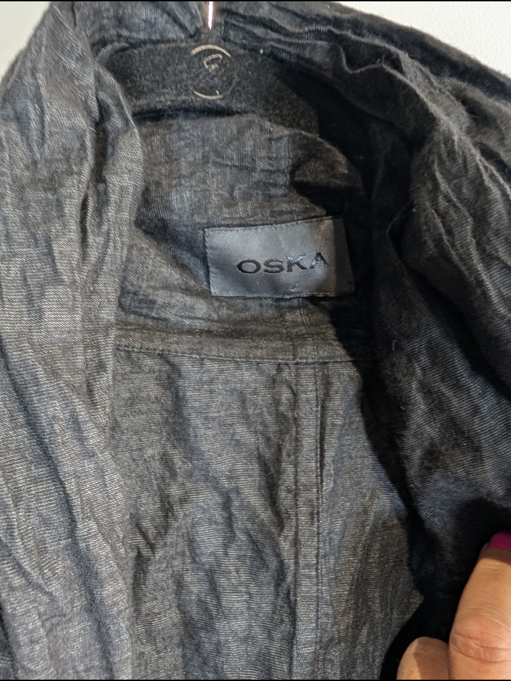 OSKA Avant-Garde Crinkle Jacket, Free Size - Picture 2 of 3